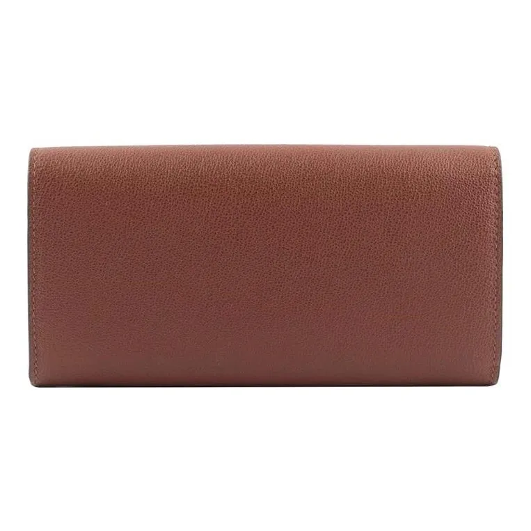 Burberry Cow Leather Wallet Unisex Caramel-2