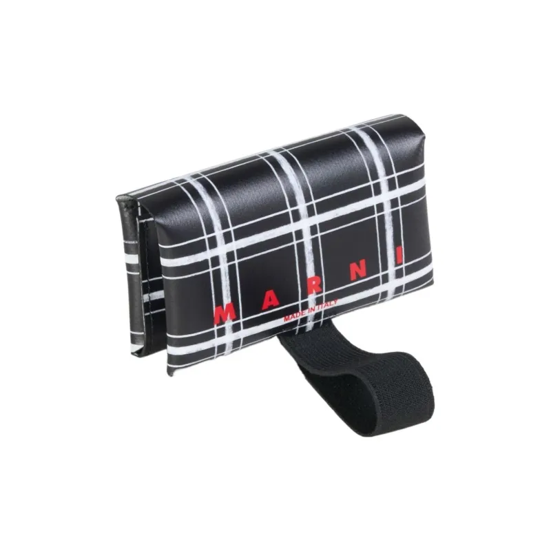 MARNI Tribeca Polyurethane Wallet Men's White/Black-1