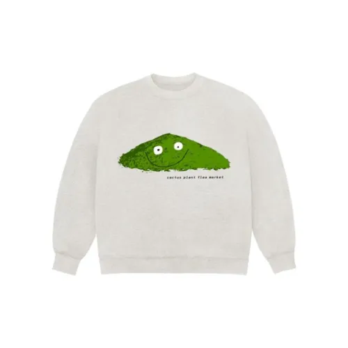 Cactus Plant Flea Market CPFM X Erewhon Co-branded Series Sweatshirts Unisex Gray