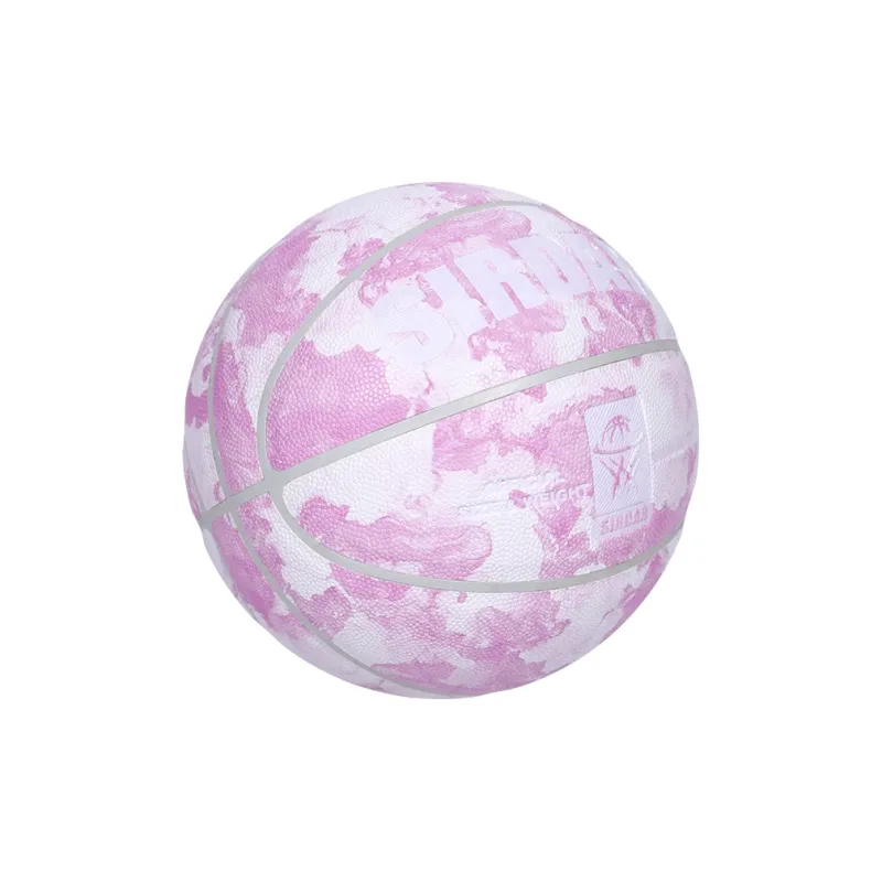 SIRDAR Splash Ink Series PU Basketball Cloud Pink White Size 7 Training Unisex-1