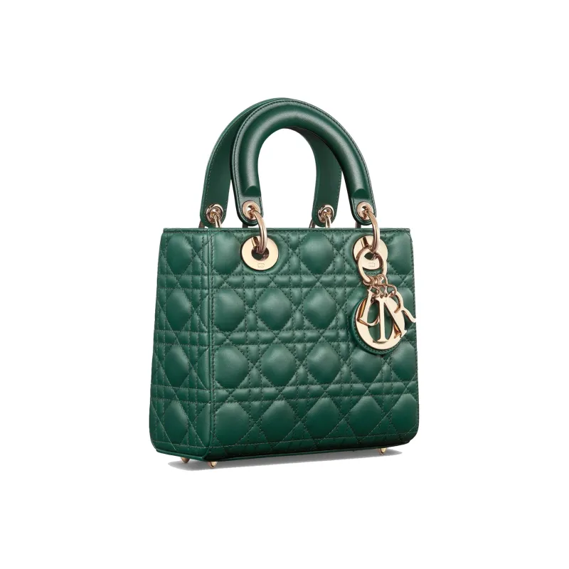 DIOR Lady DiorMy ABCDior Lambskin Lady Dior Bag, Shoulder Bag, Crossbody Bag, Handbag Small Size Women's Pine Green-1