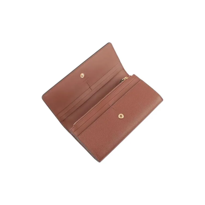 Burberry Cow Leather Wallet Unisex Caramel-4