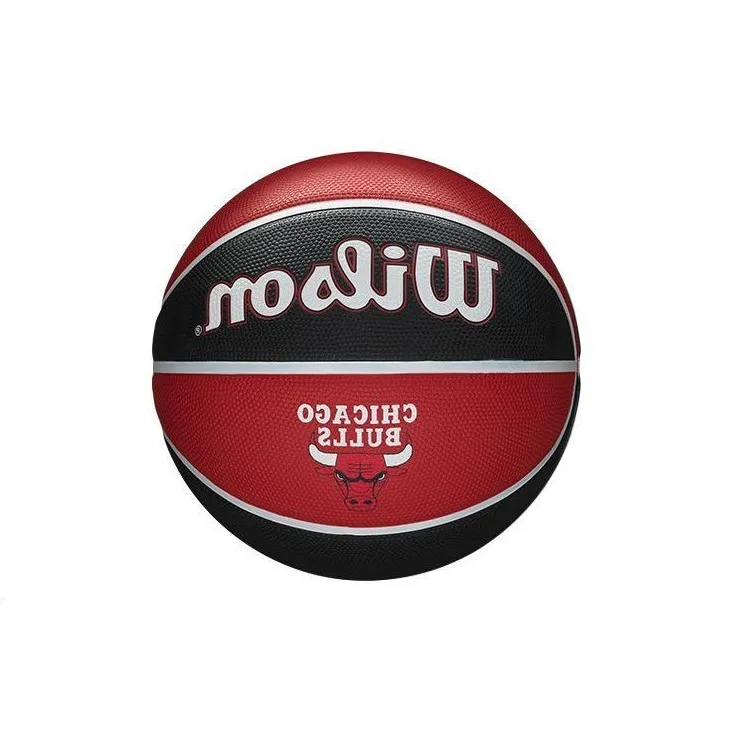 Wilson x NBA Rubber Basketball Black Red Size 7 Training Unisex-3