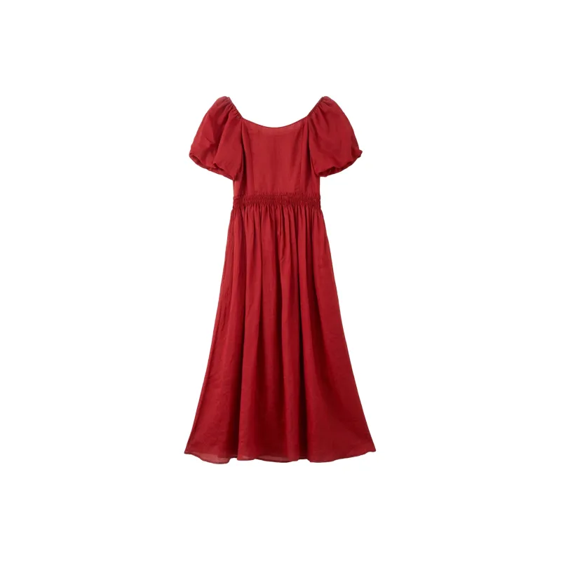 Pumpkin Valley Short-Sleeved Dresses Women's Rhodes Rose Red-1