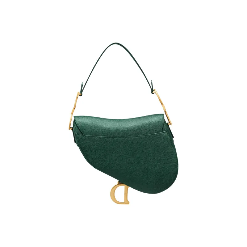 DIOR Saddle Grained Calfskin Saddle Bag Shoulder Bag Crossbody Bag Handbag Regular Women's Pine Green-3