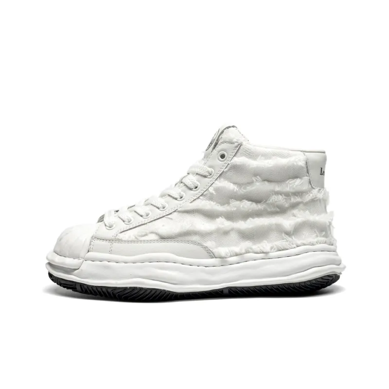 LEAVELAND Height Increasing Mid-Top Skateboard Shoes Unisex-5