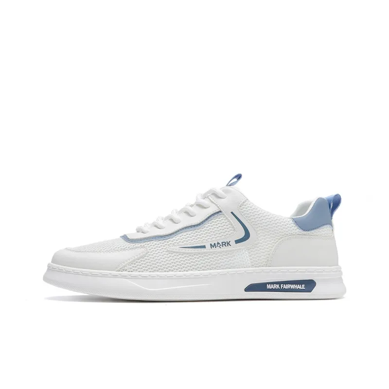 FAIRWHALE Low Top Stylish Skateboarding Shoes Men's White-0