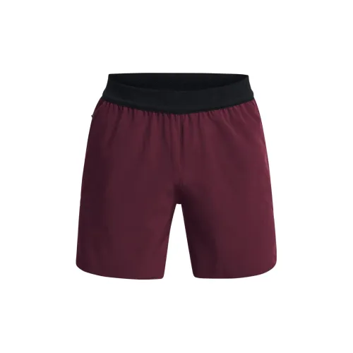 Under Armour Sports Shorts Men Dark Brown Red