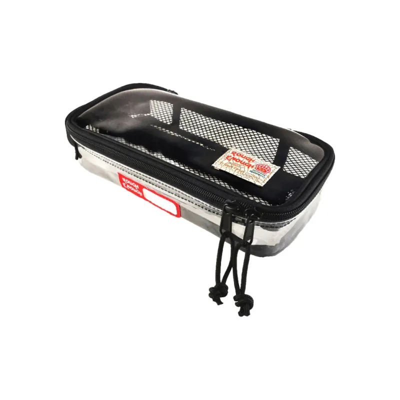 Rough Enough PVC Makeup Bag, Toiletry Bag Medium Size Unisex Transparent-0