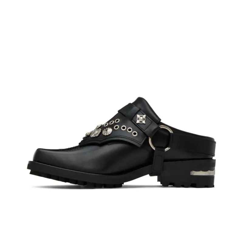 TOGA VIRILIS Studded 40mm Leather Loafers-0