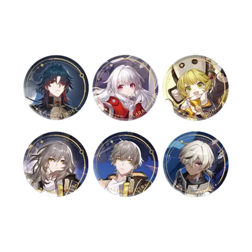 MIHOYO Honkai  Star Rail Character Illustration Collection Tinplate Badge Path Of Destruction IP Merch