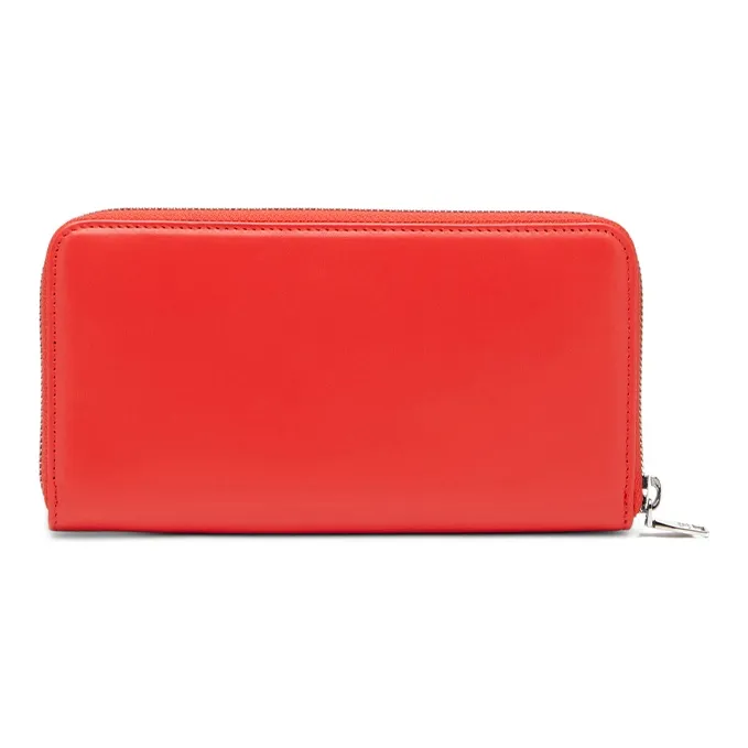 DIESEL Cow Leather Wallet Regular Women's Red-1