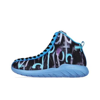 SOULSFENG Mid Top Basketball Shoes Unisex Sky Blue