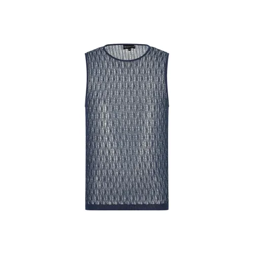 EMPORIO ARMANI Tank Tops Men Navy