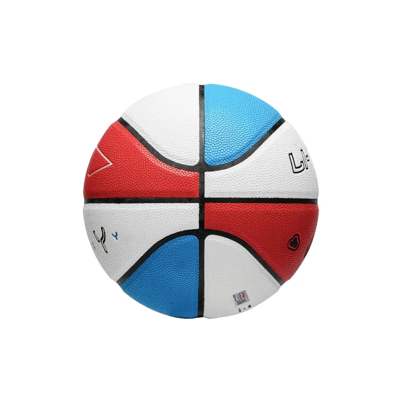 LiNing PU Basketball Red White Blue Size 6 Training Women's-2