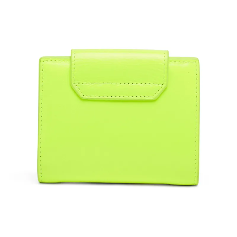 DIESEL Cow Leather Wallet Small Size Women's Yellow-1