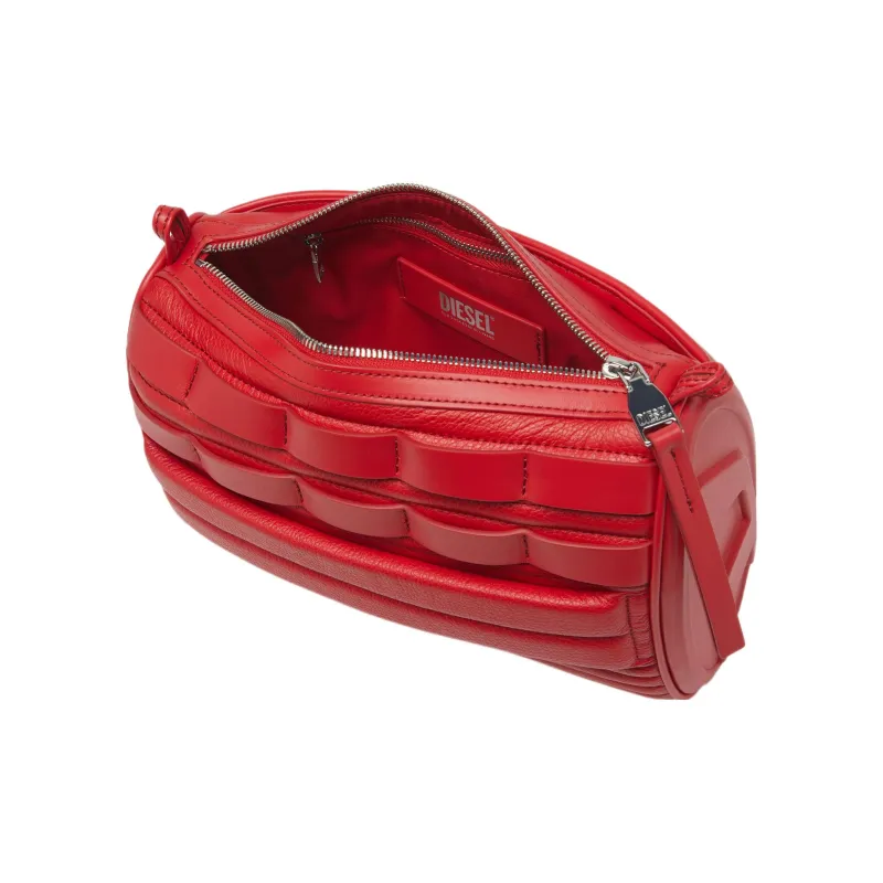 DIESEL Cow Leather Handbag, Shoulder Bag Regular Women's Red-4