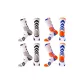 4 Pack Combination (Black White X2+Blue White X2)