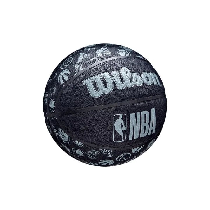 Wilson NBA Team Basketball Series PU Basketball Black Size 3 Ball Training Kids'-1