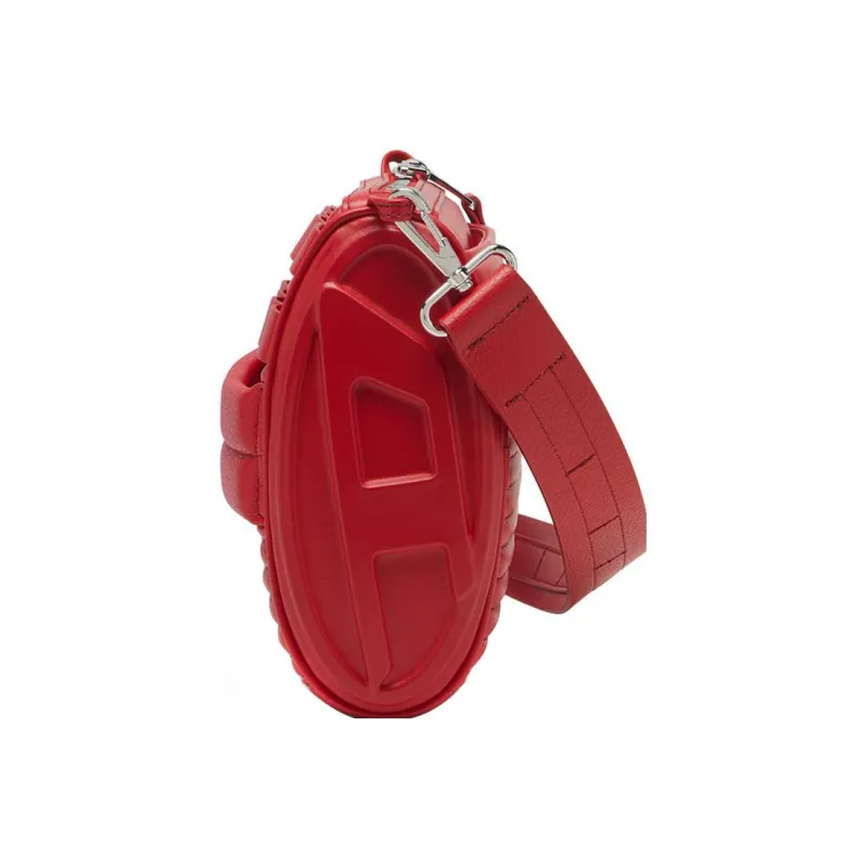 DIESEL Cow Leather Handbag, Shoulder Bag Regular Women's Red-1