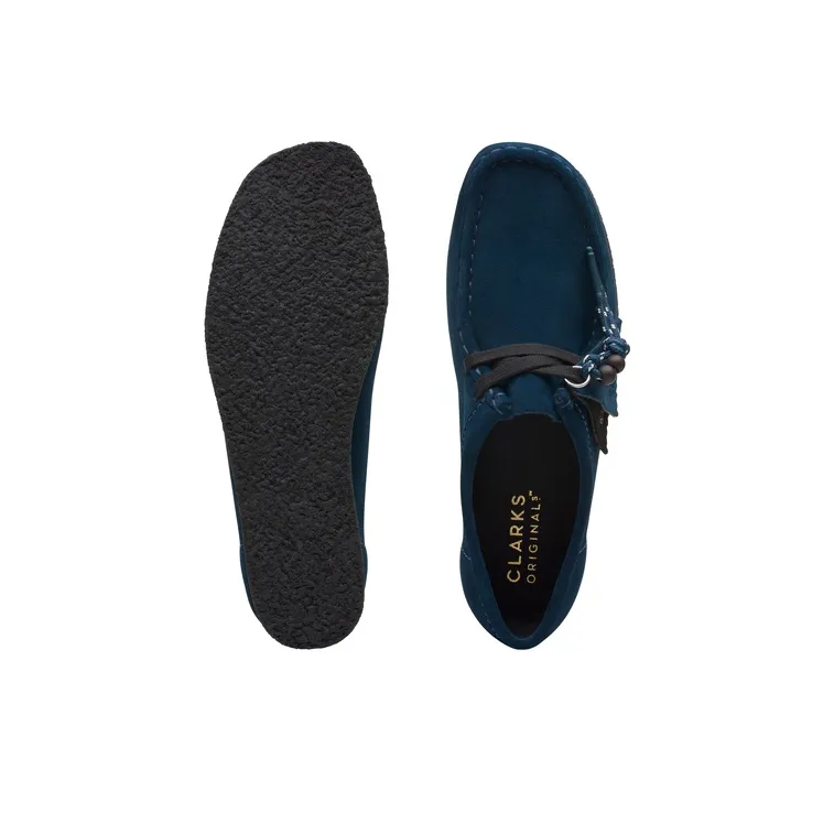 Clarks Originals WALLABEE Low Top Casual Shoes Women's Blue-2