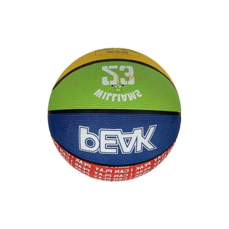 PEAK Rubber Basketball Red Yellow Blue Green Size 7 Training Unisex-2