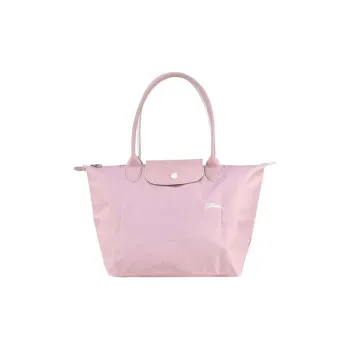 LONGCHAMP Le Pliage Polyamide Canvas Fabric Canvas Bag Dumpling Bag One Shoulder Handbag Medium Size Women's Pink