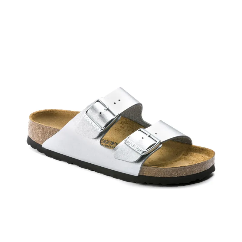 Birkenstock Arizona Birko Flor 'Silver' Women's-2