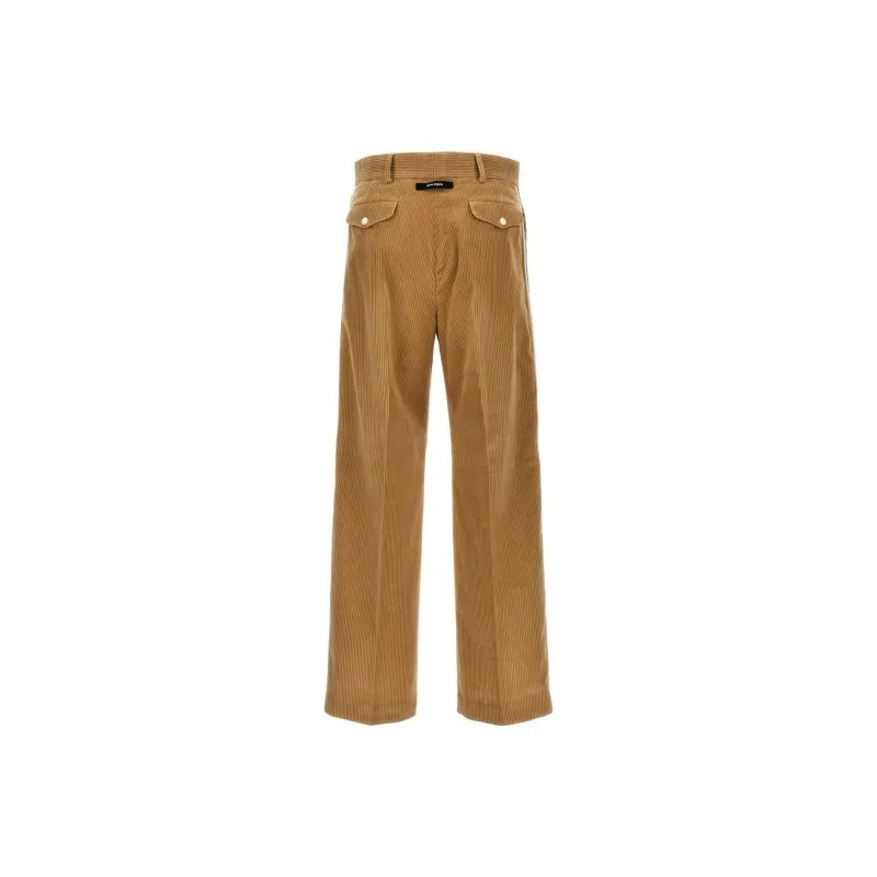 PALM ANGELS Side Stripe Detailed Corduroy Pants-1