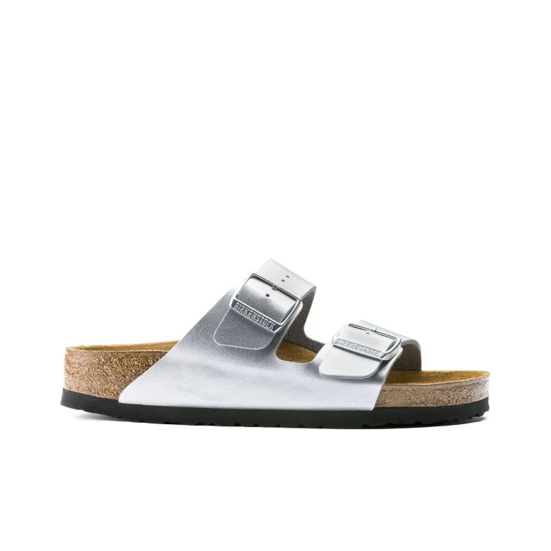 Birkenstock Arizona Birko Flor 'Silver' Women's-1