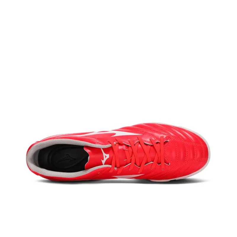 Mizuno Monarcida TF Rubber Broken Studs Anti Slip Wear Resistant Soccer Shoes Men's Fluorescent Red-2