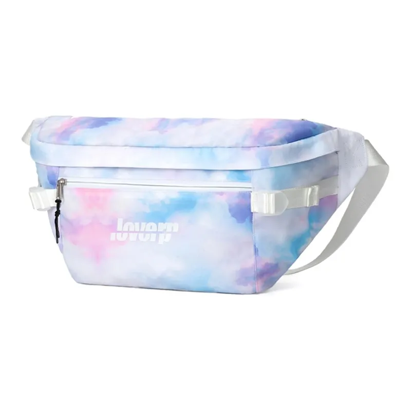 LOVERPUSS Polyester Crossbody Bag Sling Bag Fanny Pack Regular Unisex Dazzling Color White-2