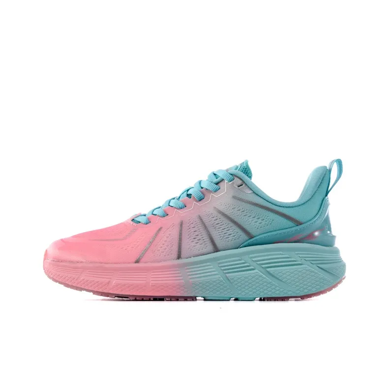 TREEPERI Running Shoes Unisex Low Top Orange Yellow/Yellow Green/Green Pink-26