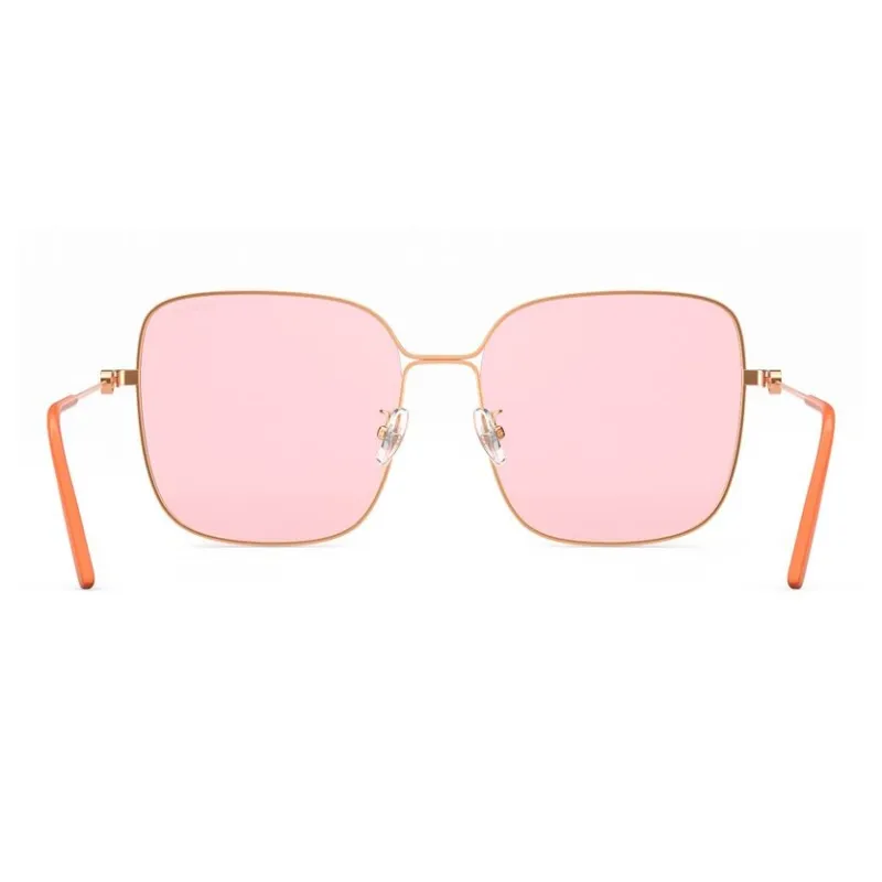 PARZIN Square Sunglasses Women's Metal Thin Frame Multicolor Lens Elegance Elegant-3