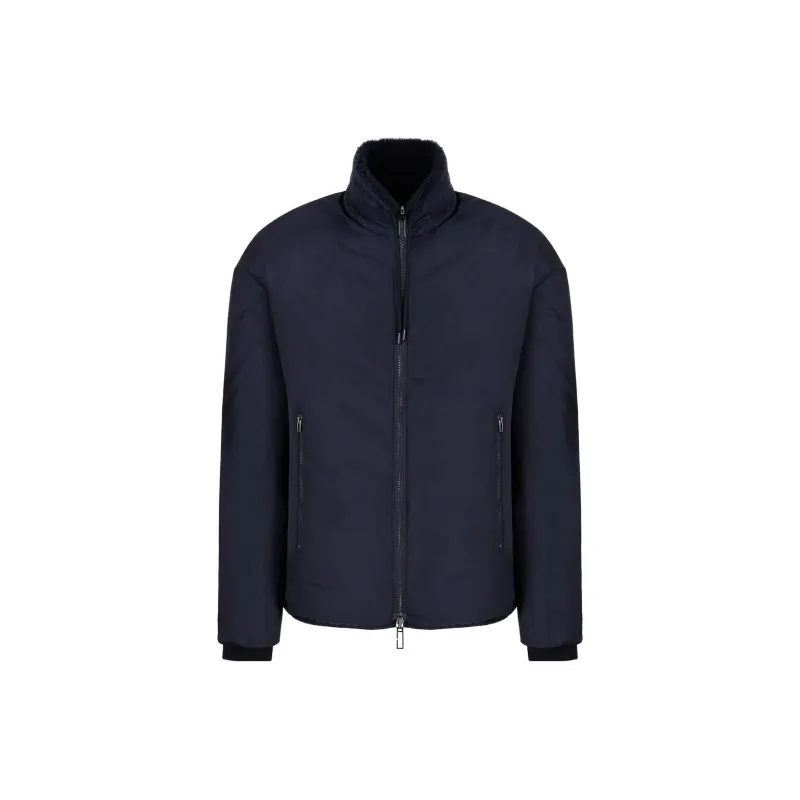 EMPORIO ARMANI Reversible Logo embroidered Bomber Jacket-1