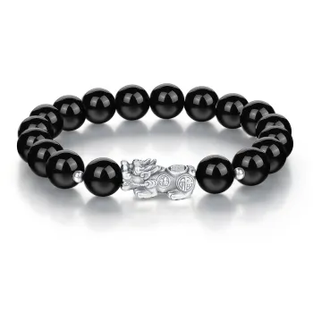 SEVEN COOK Obsidian Bracelets Men's