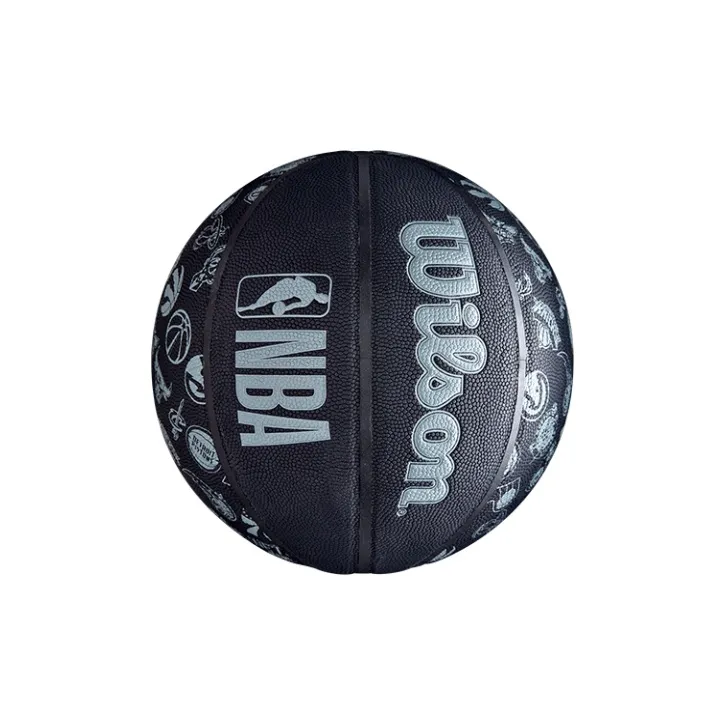 Wilson NBA Team Basketball Series PU Basketball Black Size 3 Ball Training Kids'-4