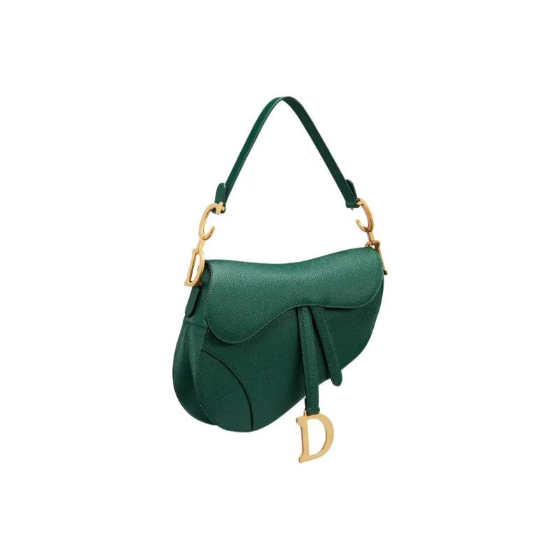 DIOR Saddle Grained Calfskin Saddle Bag Shoulder Bag Crossbody Bag Handbag Regular Women's Pine Green-2
