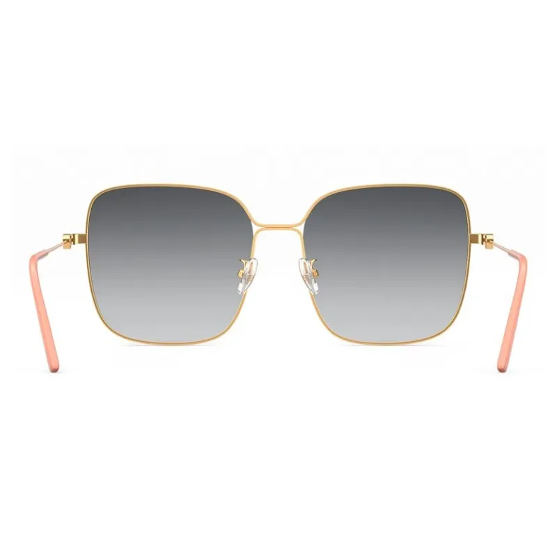 PARZIN Square Sunglasses Women's Metal Thin Frame Multicolor Lens Elegance Elegant-19