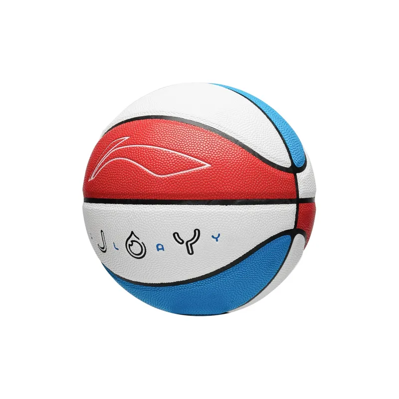 LiNing PU Basketball Red White Blue Size 6 Training Women's-0