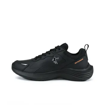 QIAODAN Breathable And Lightweight Low Top Casual Running Shoes Men's Black Orange