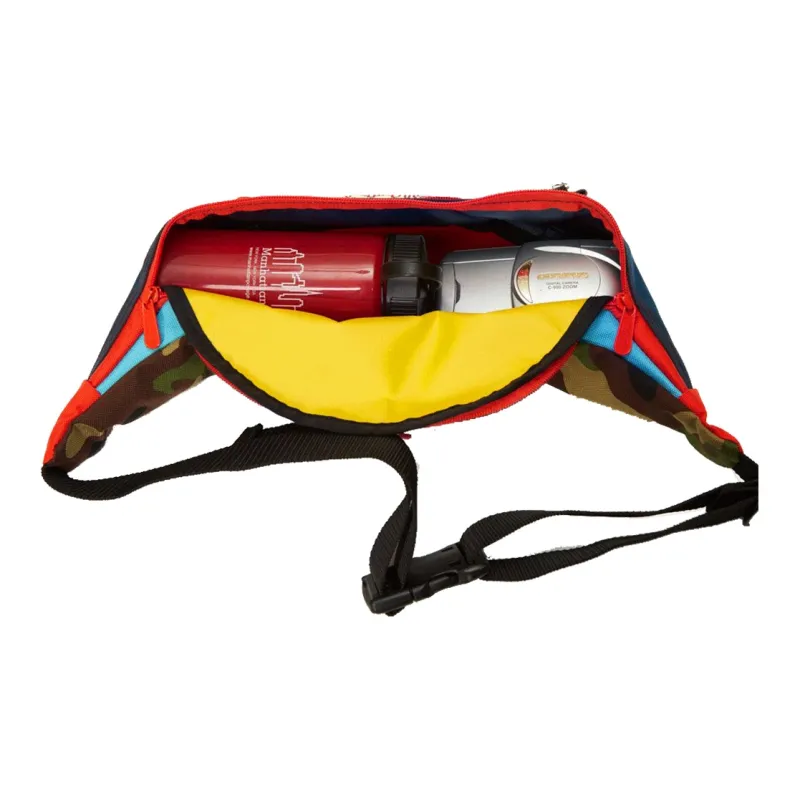 Manhattan Portage Nylon Fanny Pack Sling Bags Regular Unisex Camouflage/Blue/Orange/Yellow-5