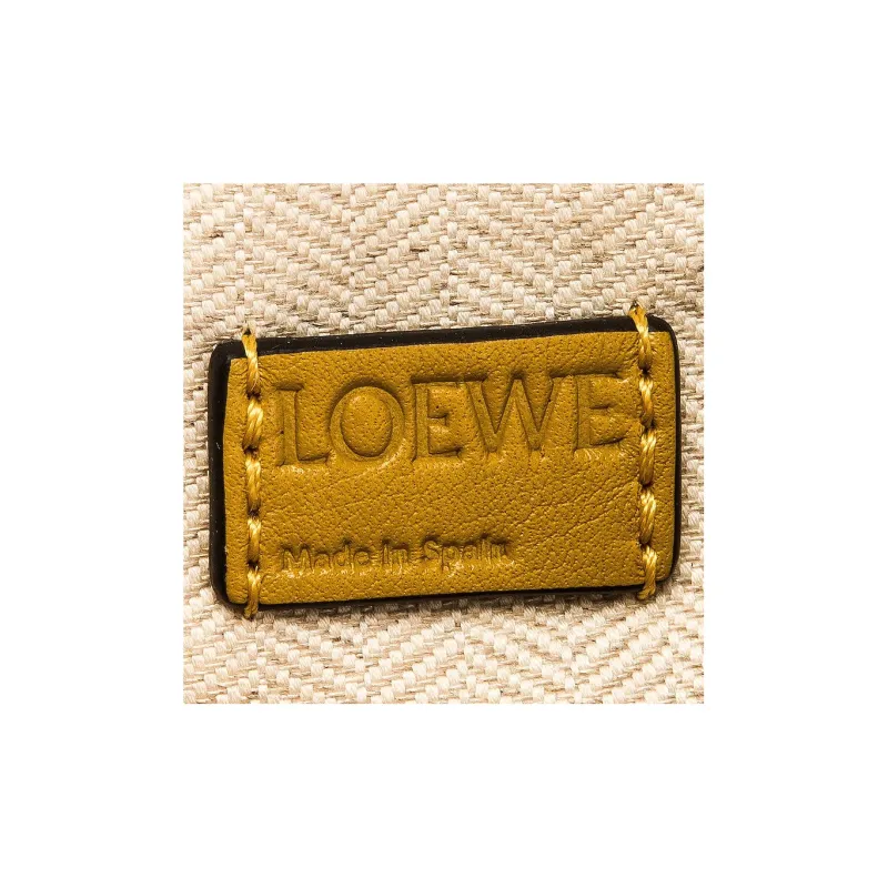 LOEWE Puzzle Classic Calfskin Handbag Shoulder Bag Crossbody Bag Mini Women's Ochre/Yellow-6