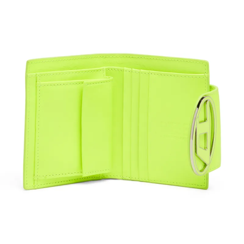 DIESEL Cow Leather Wallet Small Size Women's Yellow-3