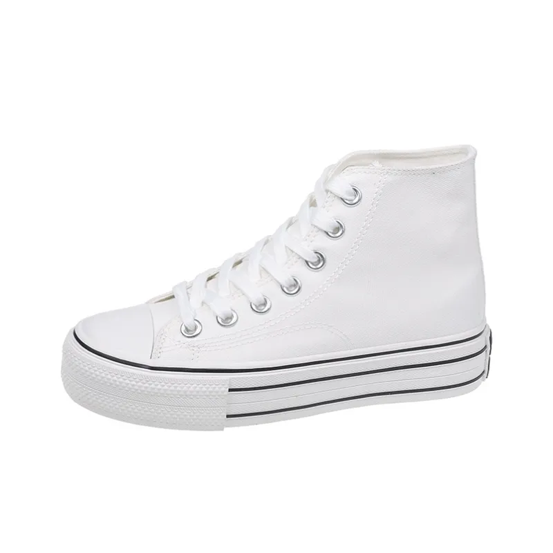 FCS Anti-Slip And Wear-Resistant Breathable High-Top Canvas Shoes Women's-0
