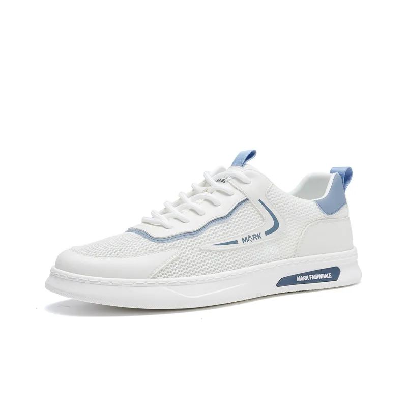 FAIRWHALE Low Top Stylish Skateboarding Shoes Men's White-1