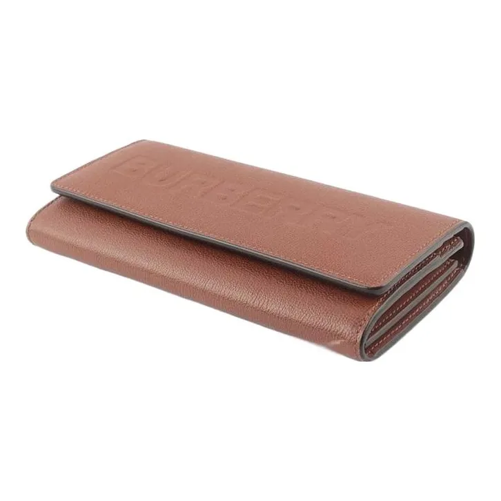 Burberry Cow Leather Wallet Unisex Caramel-3