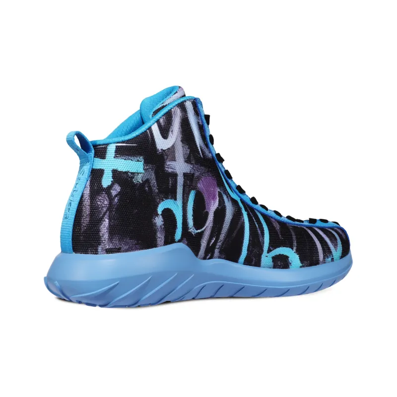 SOULSFENG Mid Top Basketball Shoes Unisex Sky Blue-4