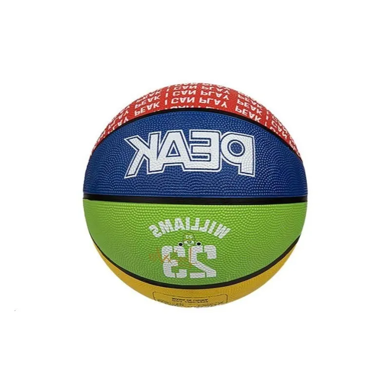 PEAK Rubber Basketball Red Yellow Blue Green Size 7 Training Unisex-1