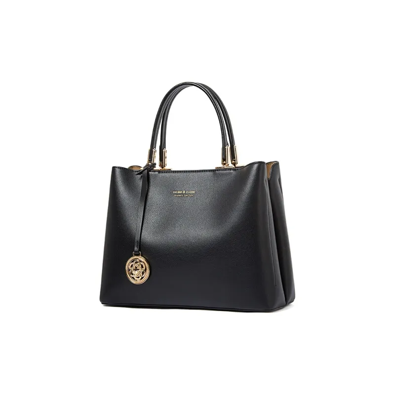 TUCANO Cow Leather Mom Bag Handbag Tubas Women's Black-1